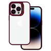 Tel Protect Kickstand case + szkło na aparat (lens) do Iphone 13 Pro burgundowy
