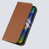 Dux Ducis Skin X2 case for iPhone 14 Plus case with magnetic flap brown