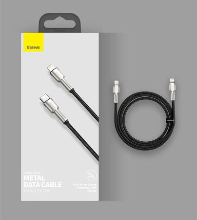 Baseus Cafule Series Metal Data Cable Type-C to iP PD 20W 2m Black