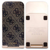 Guess 4G Pattern MagSafe faltbares 2in1 15W induktives Ladegerät – Braun