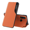 Eco Leather View Case elegancki futerał etui z klapką i funkcją podstawki Huawei P40 Lite pomarańczowy