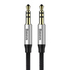 Baseus kabel audio Yiven M30 jack 3,5 mm - jack 3,5 mm 1,0 m srebrno-czarny
