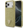Etui Guess Rhinestone Triangle Logo na iPhone 17 Pro Max - złote