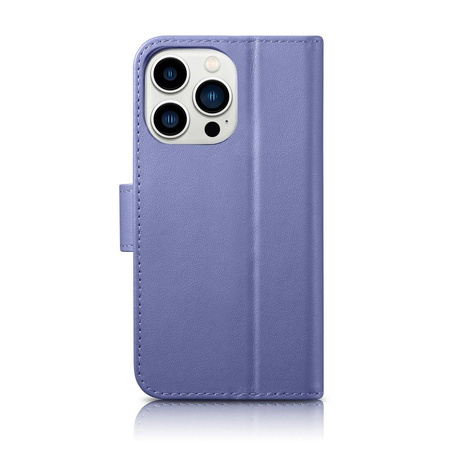 iCarer Wallet Case 2in1 iPhone 14 Pro Max Flip Leather Cover Anti-RFID Light Violet (WMI14220728-LP)