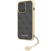 Guess GUHCP15LGF4GGR iPhone 15 Pro 6.1&quot; gray/gray hardcase 4G Charms Collection