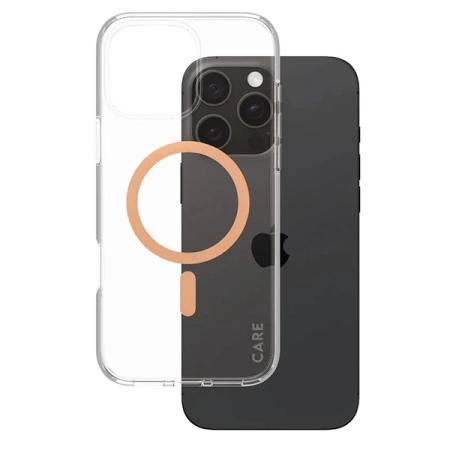 CARE by PanzerGlass Flagship Case iPhone 16 Pro Max 6.9" peach/peachy MagSafe 1376