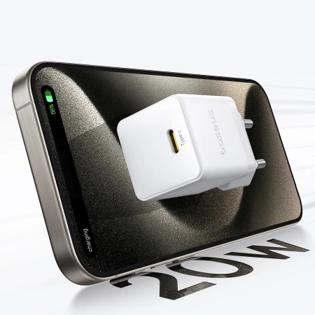 Baseus Palm 20W USB-C Wandladegerät - Weiß