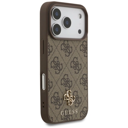 Etui Guess 4G Small Classic Logo MagSafe na iPhone 17 Pro - brązowe