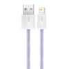 USB cable for Lightning Baseus Dynamic 2 Series, 2.4A, 1m (purple)