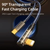 Joyroom S-CL020A6 Lightning -Kabel abgewinkelt – USB-C-Schnellladung und -Übertragung 20 W 1,2 m – Blau