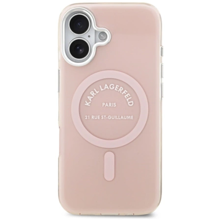 Karl Lagerfeld IML Karl RSG Logo MagSafe Hülle für iPhone 17 - Pink