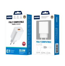 JELLICO ładowarka sieciowa C7 22.5W 1xUSB QC3.0 Biały