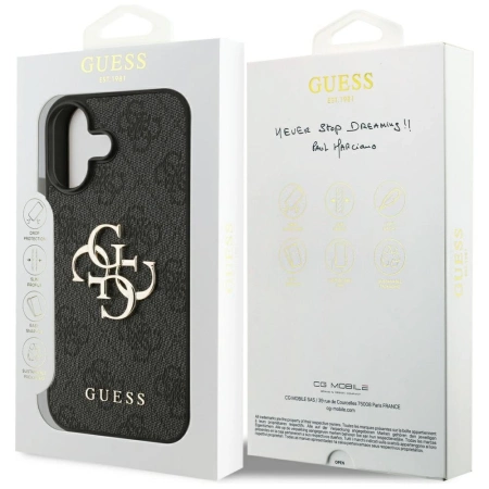 Guess 4G Big Logo Case für iPhone 17 - Schwarz