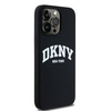 DKNY DKHMP14XSNYACH iPhone 14 Pro Max 6.7" czarny/black hardcase Liquid Silicone White Printed Logo MagSafe