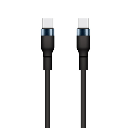 Setty kabel USB-C - USB-C 1m 3A KSC-C-131 czarny