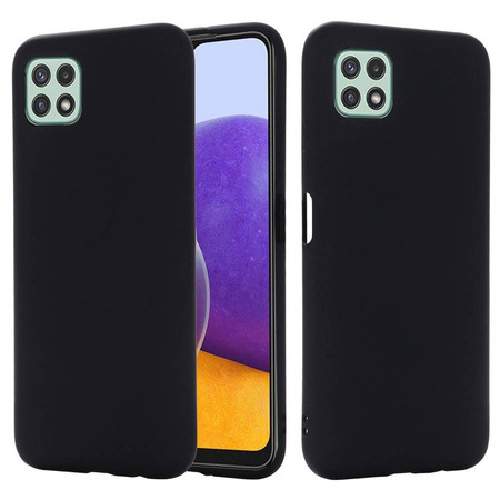 Etui SAMSUNG GALAXY A22 5G Silicone case elastyczne silikonowe czarne