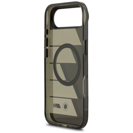 BMW M IML Metallknöpfe, dreifarbige Linien, MagSafe-Hülle für iPhone Air – Grau