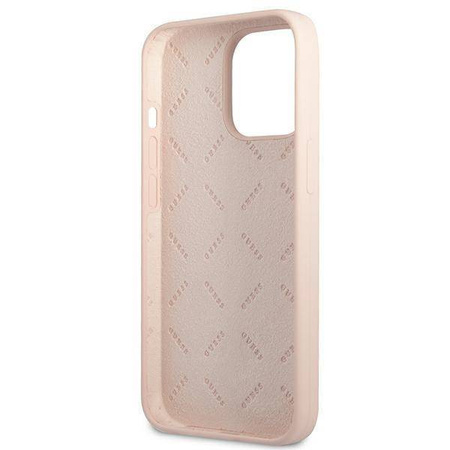 Guess GUHCP13XSLTGP iPhone 13 Pro Max 6,7 &quot;rosa / rosa Hardcase Silikondreieck