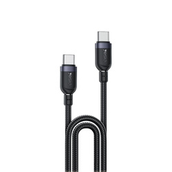 Yesido Kabel CA192 60W Type-C/Type-C 2m 3A, BLACK / CZARNY