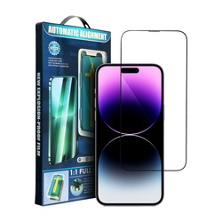 5D Full Glue Tempered Glass - do iPhone 14 Pro Max czarny + aplikator