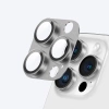 Szkło hartowane AMAZINGTHING Aviation-Grade Alloy Lens na wyspę aparatu do iPhone 16 Pro / 16 Pro Max - szare