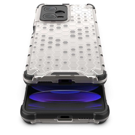 Honeycomb etui do Xiaomi Redmi Note 12 Pro+ pancerny hybrydowy pokrowiec czarne