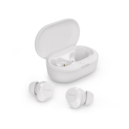 SŁUCHAWKI PHILIPS DOUSZNE TWS BEZPRZEWODOWE BLUETOOTH TRUE WIRELESS  BIAŁE Phil-TAT1209WT/00