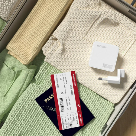 Ładowarka podróżna 4smarts Flex adapter  Hub 65W GaN USB-C/USB-A/HDMI biały