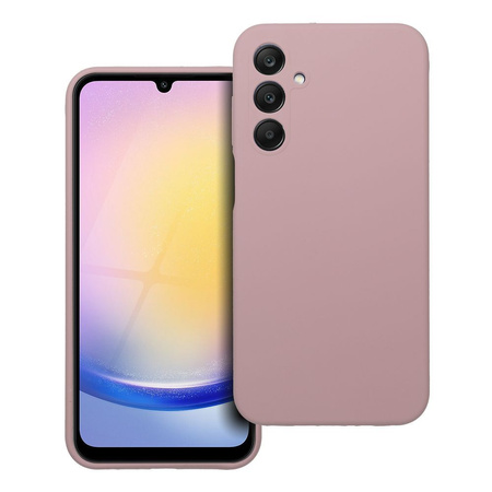 Futerał SILICONE 2mm do SAMSUNG A25 5G pudrowy róż