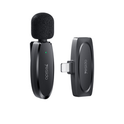 Yesido Mikrofon krawatowy bezprzewodowy KR12 Lightning czarny