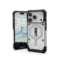 UAG Pathfinder Clear MagSafe Case for iPhone 17 Pro - White and Gray