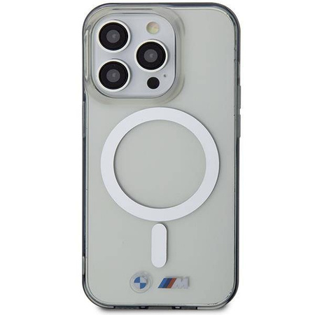 Case BMW BMHMP14XHCRS iPhone 14 Pro Max 6.7&quot; transparent hardcase Silver Ring MagSafe