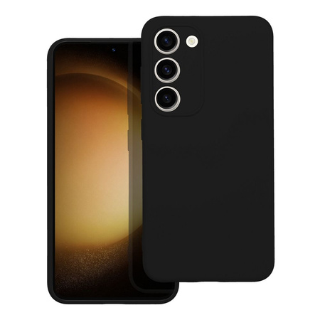 Etui do Samsung S23 czarne + Szkło na ekran + Szkło na aparat
