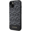 Original Handyhülle IPHONE 13 / 14 / 15 Guess Hardcase IML 4G MagSafe (GUHMP15SHGCFSEK) schwarz