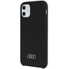 Audi Silikonhülle iPhone 12/12 Pro 6,1&quot; schwarz/schwarz Hardcase AU-LSRIP12P-Q3/D1-BK