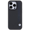 Oryginalne Etui APPLE IPHONE 15 PRO MAX BMW Hardcase Leather Blue Dots (BMHCP15X22RBDK) czarne