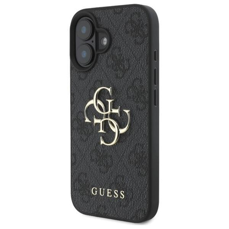 Original Handyhülle IPHONE 16 PLUS Guess Hardcase 4G Big Logo (GUHCP16M4GMGGR) schwarz