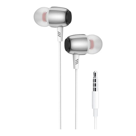 BLUE STAR słuchawki przewodowe Jack 3,5 mm z mikrofonem M09 1,2 m białe