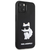 Karl Lagerfeld KLHCP14M3DRKHNK iPhone 14 Plus 6,7&quot; schwarz/schwarzes Hardcase Rubber Choupette 3D