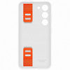 Samsung Silicone Grip Cover Case für Samsung Galaxy S23 Silikonhülle mit Handschlaufe weiß (EF-GS911TWEGWW)