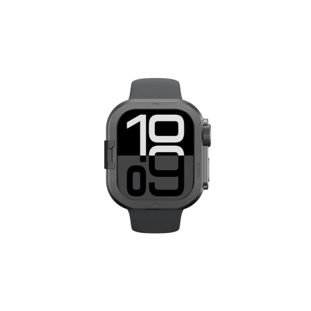 AmazingThing Titan Pro Metal Case for Apple Watch 11 46mm Aluminum - Black