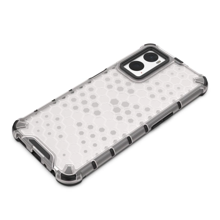 Gepanzerte Wabenhülle mit Gelrahmen Oppo A76 / Oppo A36 / Realme 9i transparent