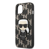 Oryginalne Etui IPHONE 13 MINI Karl Lagerfeld Hardcase Monogram Ikonik Patch czarne