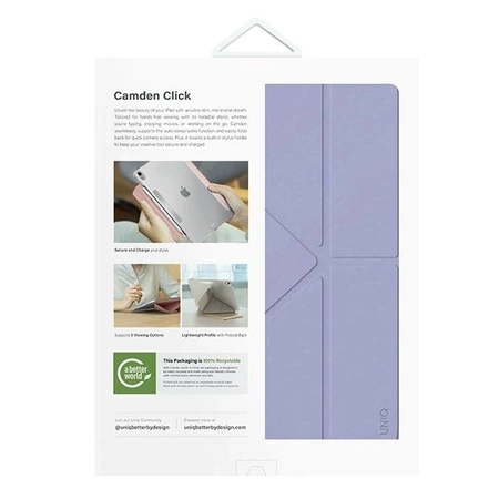 Etui UNIQ Camden Click na iPad Air 13" (2024) - fioletowe