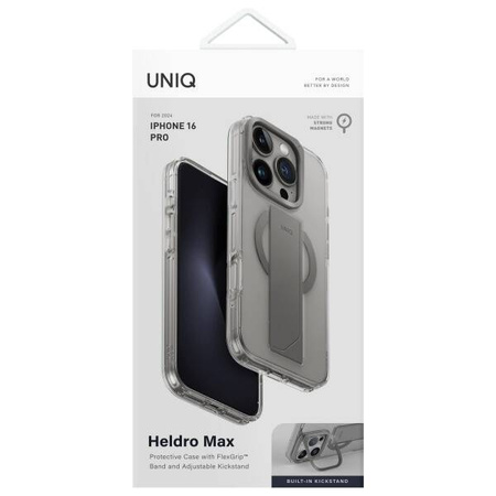 Schutzhülle IPHONE 16 PRO UNIQ Heldro Max Magclick Charging Clear Lucent transparent