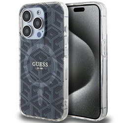 Original Case APPLE IPHONE 15 PRO MAX Guess hardcase IML GCube MagSafe (GUHMP15XHGCUSTGK) black