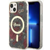 Guess GUHMP14SHCFWSA iPhone 14 6.1" zielony/khaki hardcase Flower MagSafe