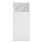 Baseus Bipow powerbank with display 30000mAh 15W white (Overseas Edition) + USB-A - Micro USB cable 0.25m white (PPBD050202)