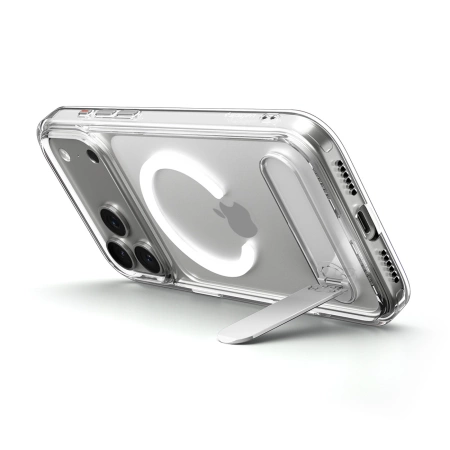 Spigen Ultra Hybrid "S" MagSafe Case für iPhone 17 Pro - Klar und Weiß