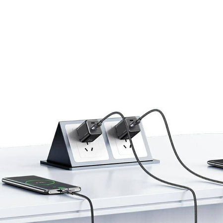 USAMS USB to USB-C Cable 3A 1.2 Fast Charging steel/tarnish SJ718USBSG01 (US-SJ718)